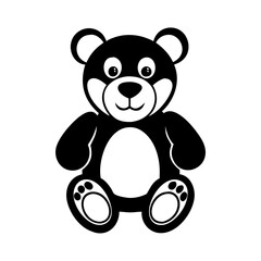 stuffed animal icon, stuffed animal silhouette vector illustration-Editable Vector Art of stuffed animal,stuffed animal vector