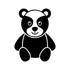 stuffed animal icon, stuffed animal silhouette vector illustration-Editable Vector Art of stuffed animal,stuffed animal vector