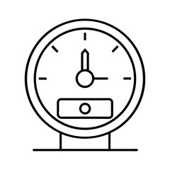 Electric Clock Outline Vector Design