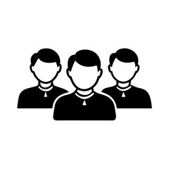 team icon, team silhouette vector illustration-Editable Vector Art of team,team vector