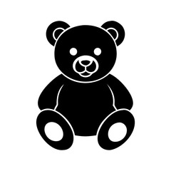 teddy bear icon, teddy bear silhouette vector illustration-Editable Vector Art of teddy bear,teddy bear vector