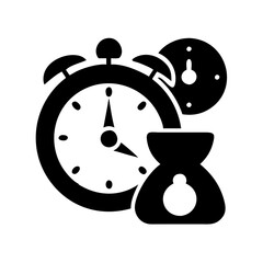 timer icon, timer silhouette vector illustration-Editable Vector Art of timer,timer vector