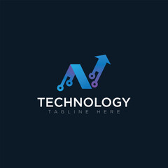 Tachnology logo, tagline here, vector logo