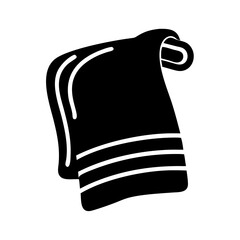 towel icon, towel silhouette vector illustration-Editable Vector Art of towel,towel vector