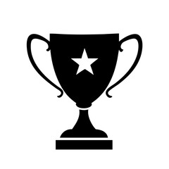 trophy icon, trophy silhouette vector illustration-Editable Vector Art of trophy,trophy vector