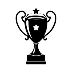 trophy icon, trophy silhouette vector illustration-Editable Vector Art of trophy,trophy vector