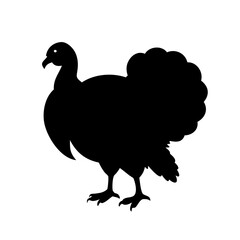 turkey icon, turkey silhouette vector illustration-Editable Vector Art of turkey,turkey vector