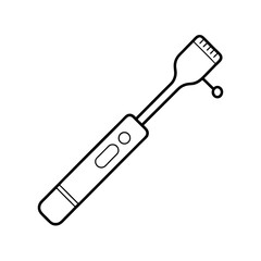Toothbrush Device Line Drawing Art