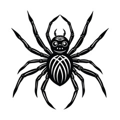 Halloween spider on a white background