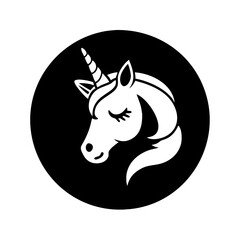 unicorn icon, unicorn silhouette vector illustration-Editable Vector Art of unicorn,unicorn vector