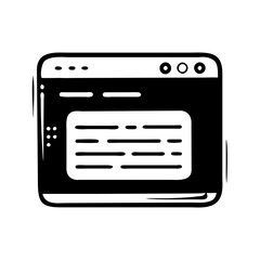 webpage icon, webpage silhouette vector illustration-Editable Vector Art of webpage,webpage vector