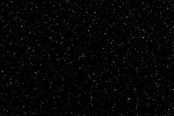 Starry night sky. Galaxy space background. Glowing stars in the night. Dark blue sky. New Year, Christmas and Celebration background concept.