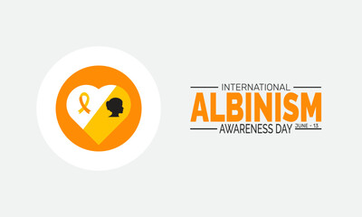 International Albinism Awareness Day. holiday concept, Perfect for background, banners, cards, posters, and  social media design with text inscription and classic color for a professional look
