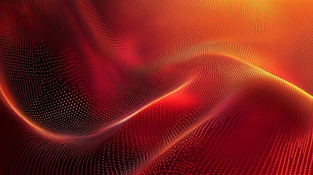 Abstract digital wave of particles flows across a dark background, symbolizing futuristic technology, data movement, AI intelligence, and the interconnected fabric of modern communication systems.

