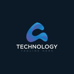 Tachnology logo, tagline here, vector logo