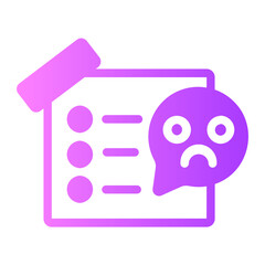 sticky notes gradient icon