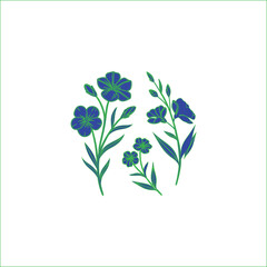 blue floral background