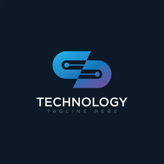 Tachnology logo, tagline here, vector logo