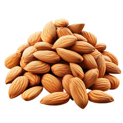 Fototapeta premium almonds isolated on white background