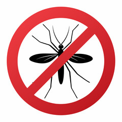 No Mosquito Sign Vector Design Represents Disease Prevention And Insect Control