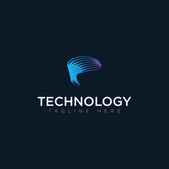 Tachnology logo, tagline here, vector logo
