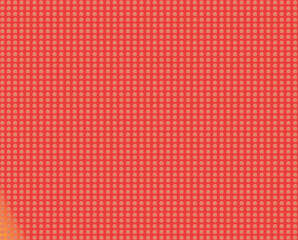 Seamless Floral Pattern with Red Background and Yellow Accents