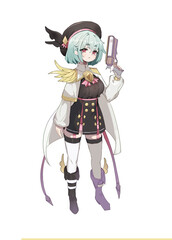 마법학도 소녀 일러스트