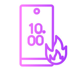 deadline gradient icon