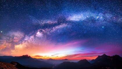 Obraz premium colorful night sky background