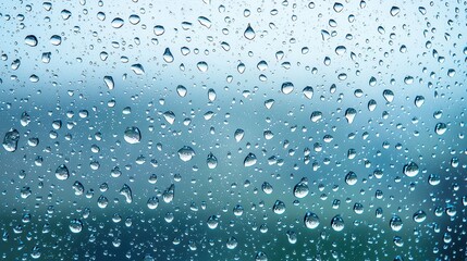 Mesmerizing rain drops on window pane, an abstract view of nature's beauty