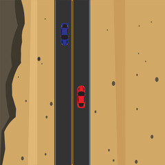Top View Roads and Highways: