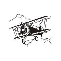 vector illustration of airplane