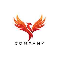 Obraz premium Phoenix logo Design template