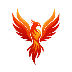 Naklejka premium Phoenix logo Design template