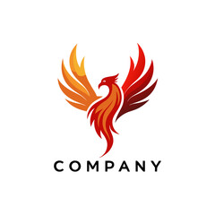 Fototapeta premium Phoenix logo Design template