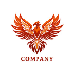 Fototapeta premium Phoenix logo Design template