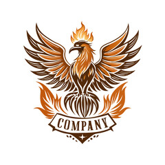 Obraz premium Phoenix logo Design template