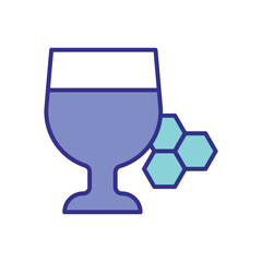 Honey Hot Drink icon vector stock illustration