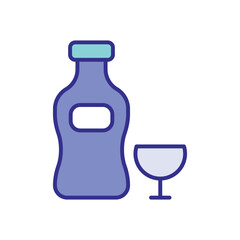 Vermouth icon vector stock illustration