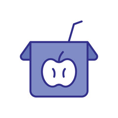 Apple Juice icon vector stock illustration