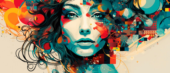Woman's Face - Modern Art