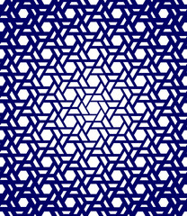 Fototapeta premium Seamless geometric pattern. Modern vector background with hexagons.