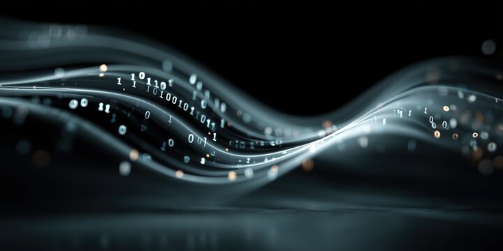 Sleek background for cybersecurity dashboards, data-science presentations, AI conference visuals and technology blog headers