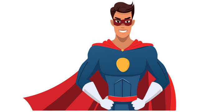 Vectorized superhero or comic character