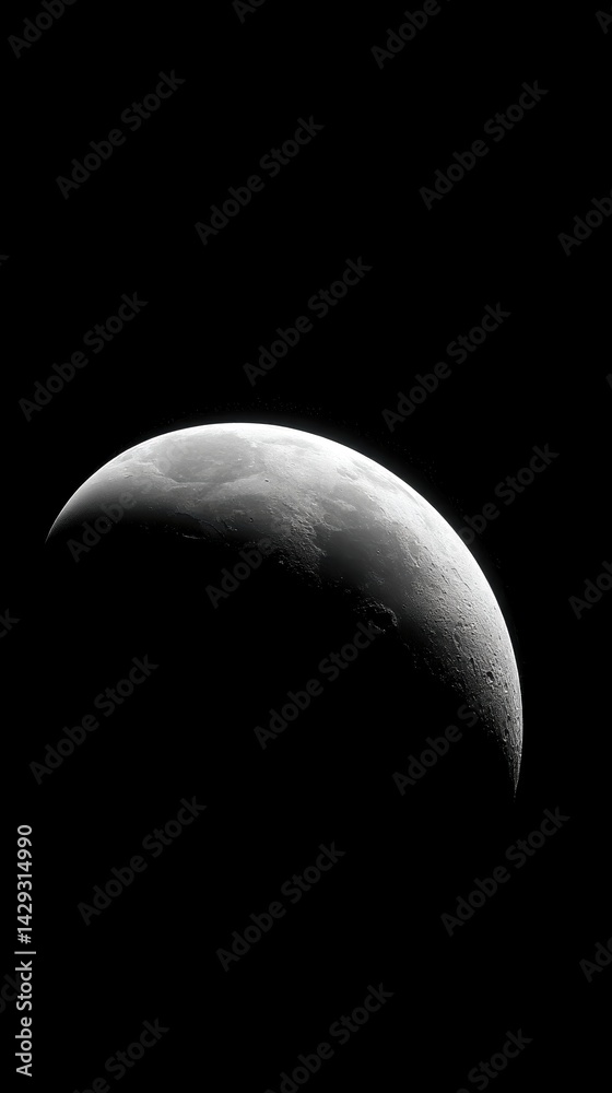 Poster Exploring celestial wonders as retrograde mercury aligns with lunar cycles in the night sky