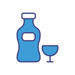 Vermouth icon vector stock illustration