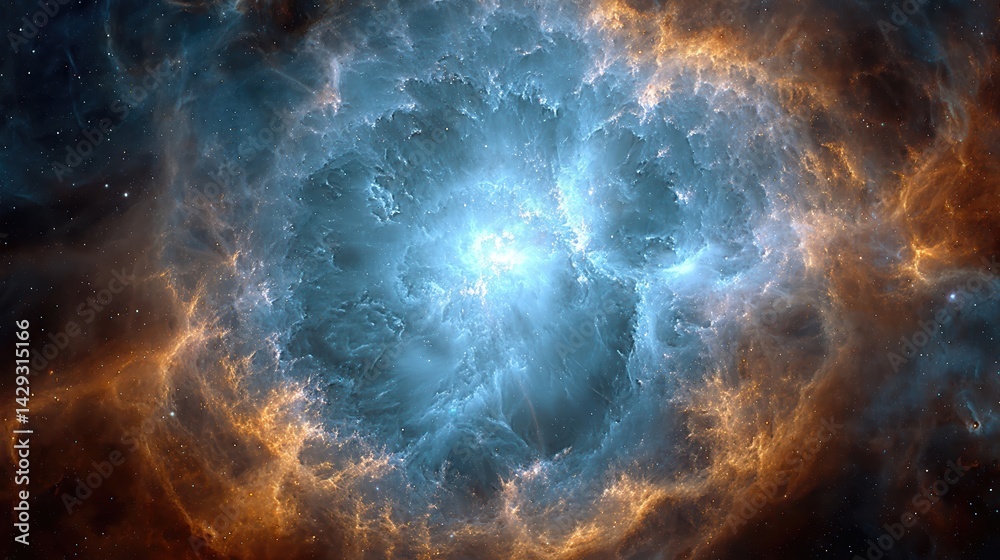 Poster Exploring the cosmic wonder of Gabble Voltage in stunning galactic colors and shapes
