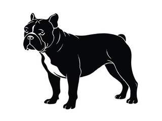 vector silhouette dog