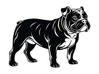 illustration black dog vector