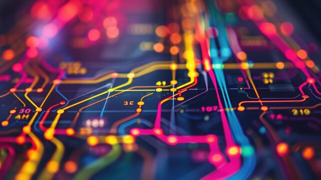 Colorful Subway Map on Smartphone Screen: Urban Travel and Technology Concept for Digital Ads